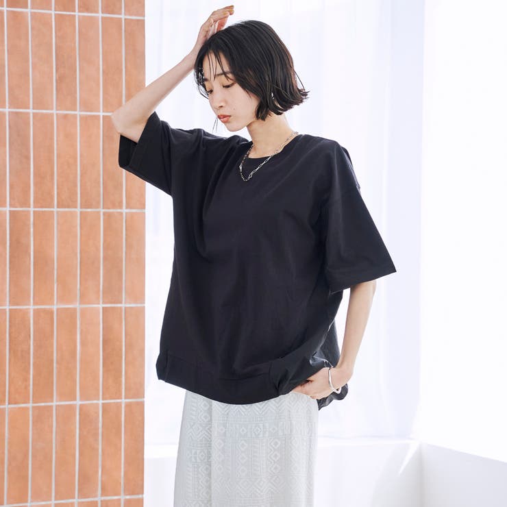 【C.mt】布帛ドッキングドロストT | coen【women】 | 詳細画像9 