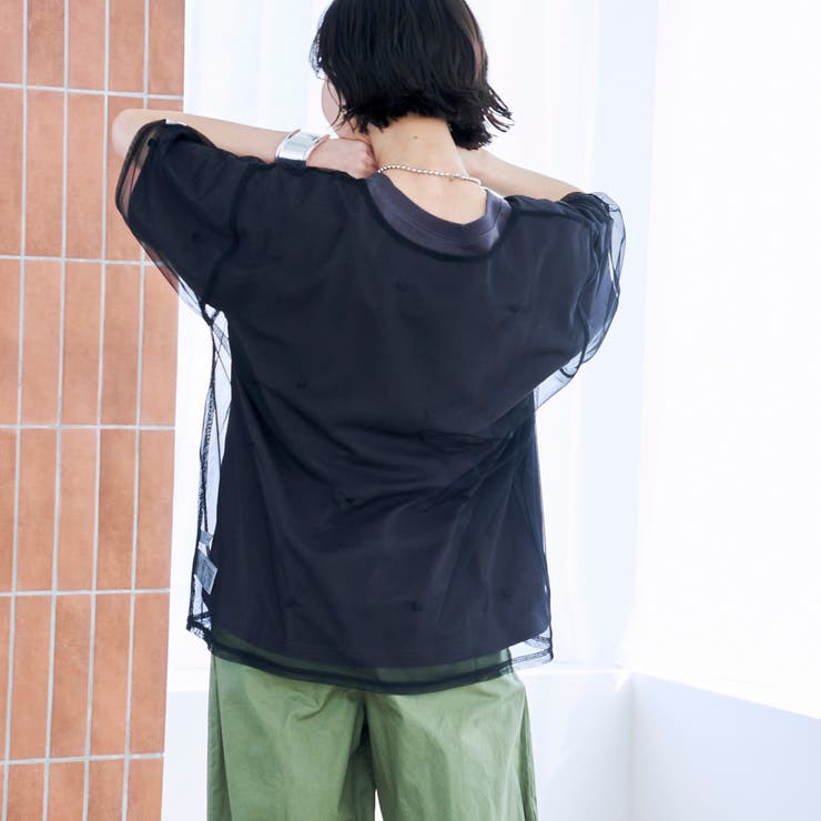 BLACK | SunnySports（サニースポーツ）別注チュールTシャツ | coen【women】