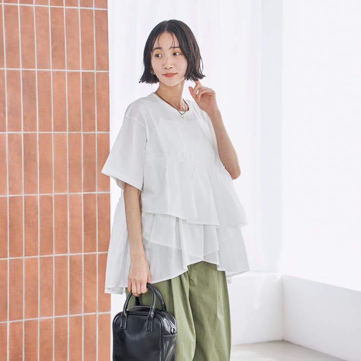 ピグメントフリルドッキングT | coen【women】 | 詳細画像2 