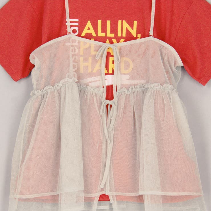 【セットアイテム】ラメチュールキャミセットロゴTシャツ | coen【women】 | 詳細画像37 
