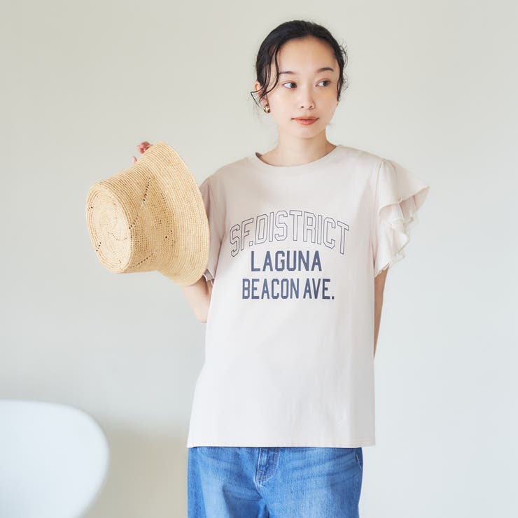 チュールレイヤーフリルスリーブTシャツ | coen【women】 | 詳細画像17 