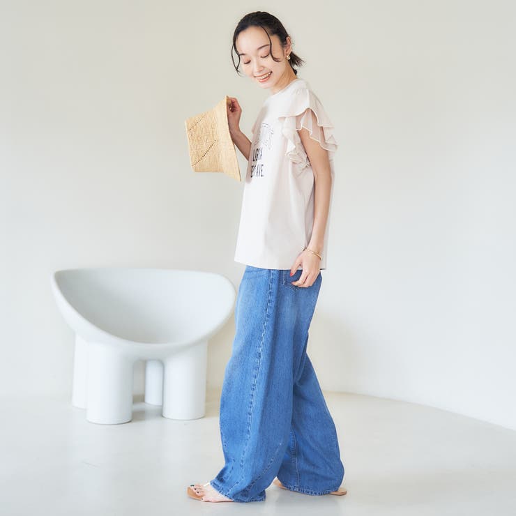 チュールレイヤーフリルスリーブTシャツ | coen【women】 | 詳細画像21 