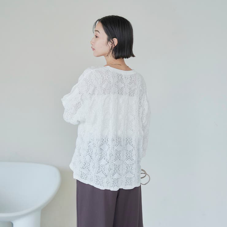 レースライクカットソードロストTシャツ | coen【women】 | 詳細画像3 