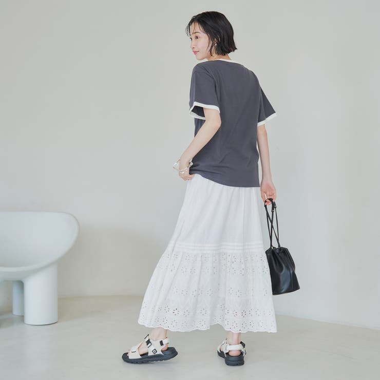 発砲ロゴ アソート プリントリンガーTシャツ | coen【women】 | 詳細画像24 