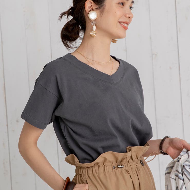 Web限定カラー Uvカット機能付きusaコットンvネックtシャツ 品番 Coew0001466 Coen Women コーエン のレディースファッション通販 Shoplist ショップリスト