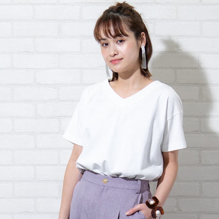 Web限定カラー Uvカット機能付きusaコットンvネック Tシャツ 品番 Coew0001466 Coen Women コーエン のレディースファッション通販 Shoplist ショップリスト