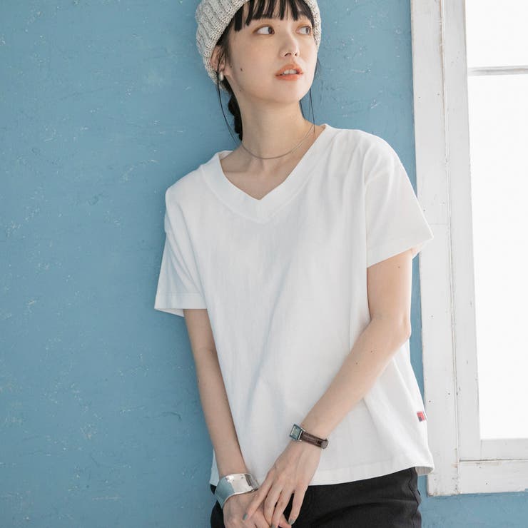 速達メール便送料無料 シーアンドシー カリフォルニア Candc California レディース Tシャツ Vネック トップス V Neck T Shirt Short Sleeve White 再値下げ Www Centrodeladultomayor Com Uy