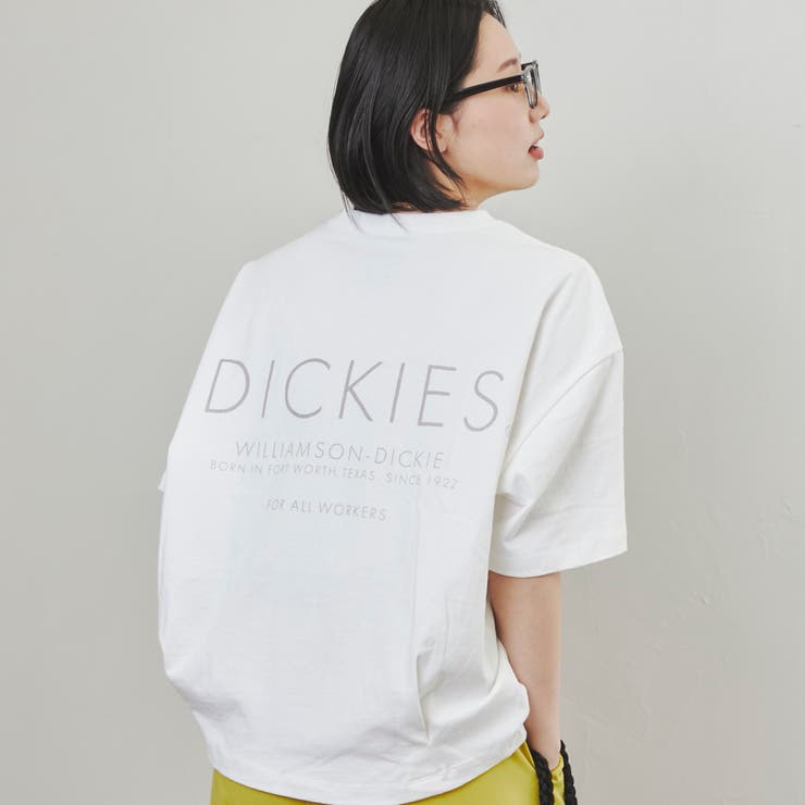 DK.GRAY】Dickies（ディッキーズ）別注バックプリントTシャツ[品番