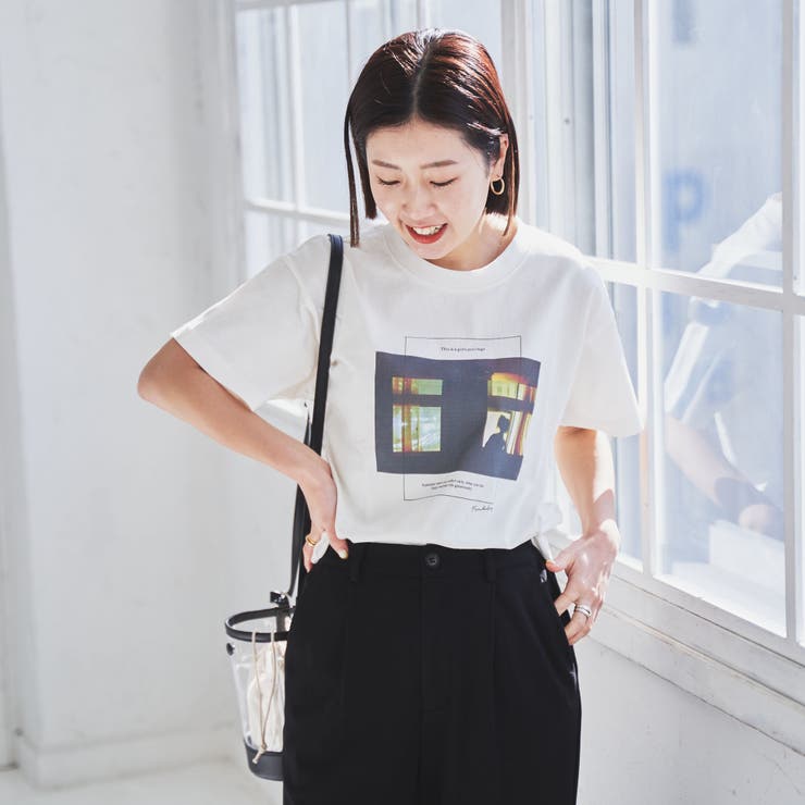 ガールフォトプリントTシャツ[品番：COEW0004386]｜coen【women