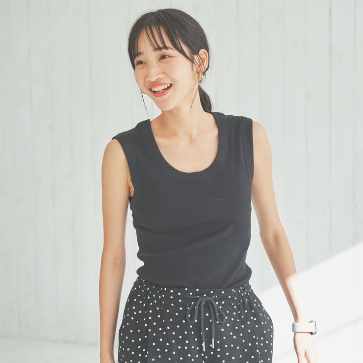 テレコノースリーブタンクトップBasic | coen【women】 | 詳細画像5 