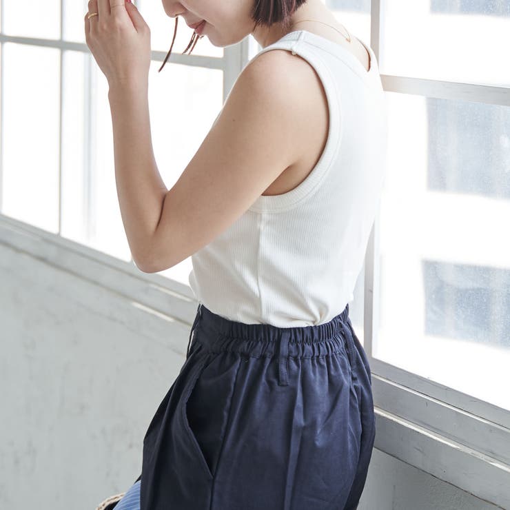 カップ付きリブタンクトップ | coen【women】 | 詳細画像10 