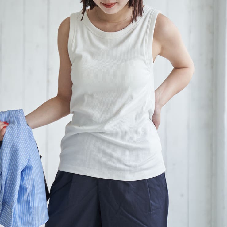 カップ付きリブタンクトップ | coen【women】 | 詳細画像9 