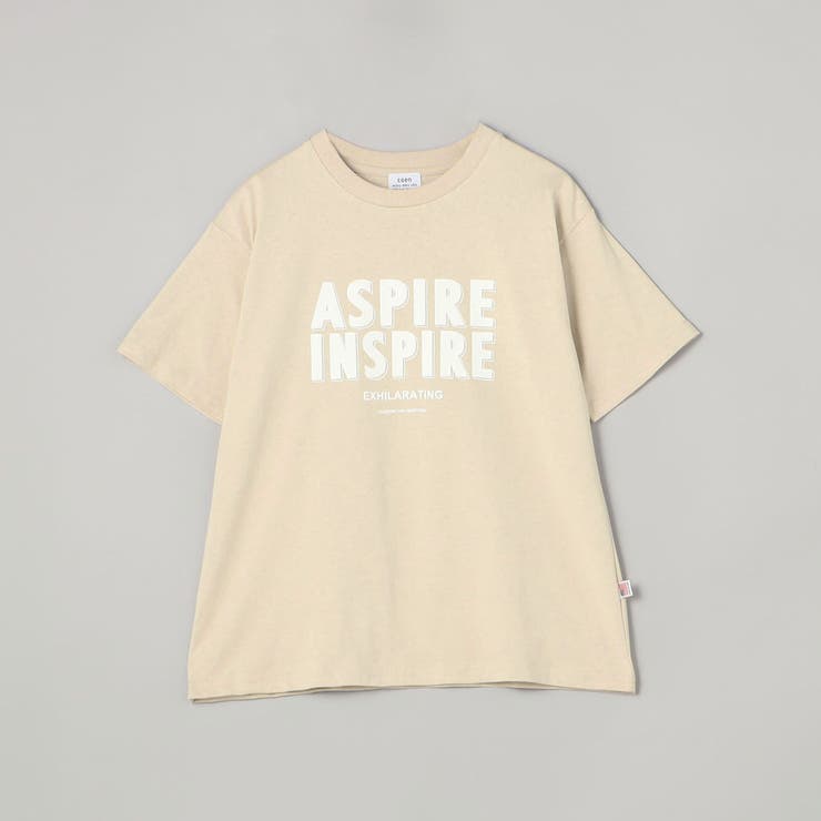 BEIGE | USAコットンロゴTシャツ | coen【women】