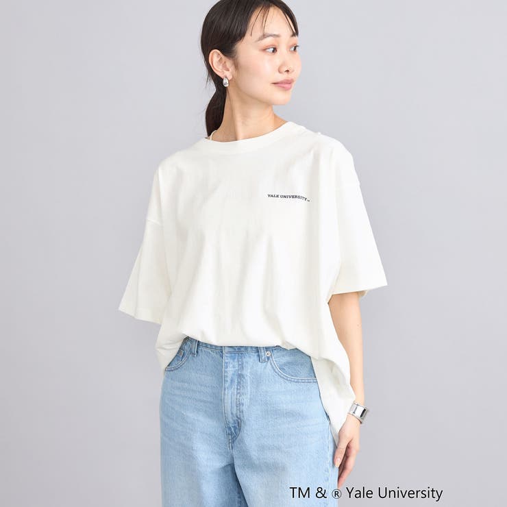 YALE別注ビッグシルエットTシャツ[品番：COEW0005488]｜coen【women