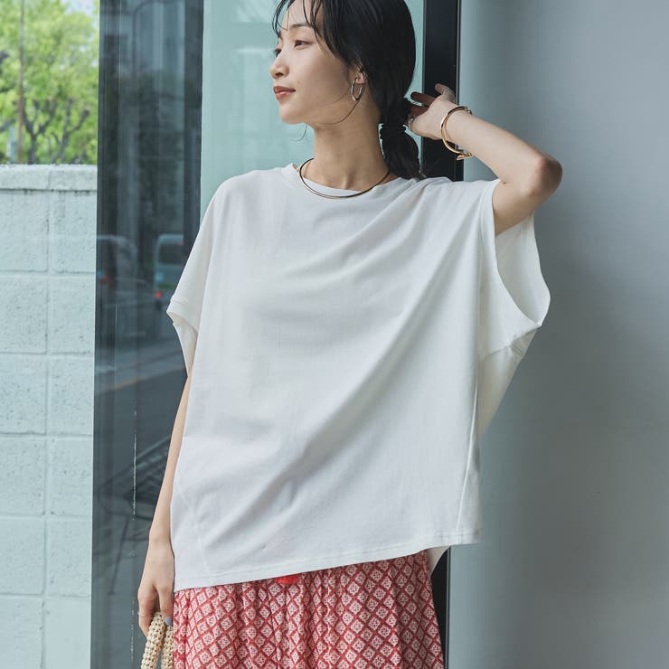 OFF WHITE | SARAH TWISTドルマンコクーンプルオーバー | coen【women】