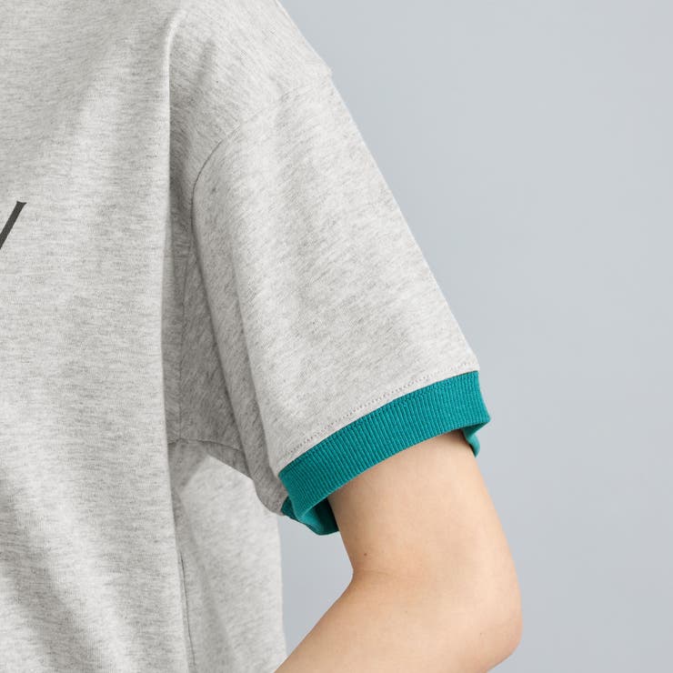 ロゴプリントリンガーTシャツ[品番：COEW0005433]｜coen【women