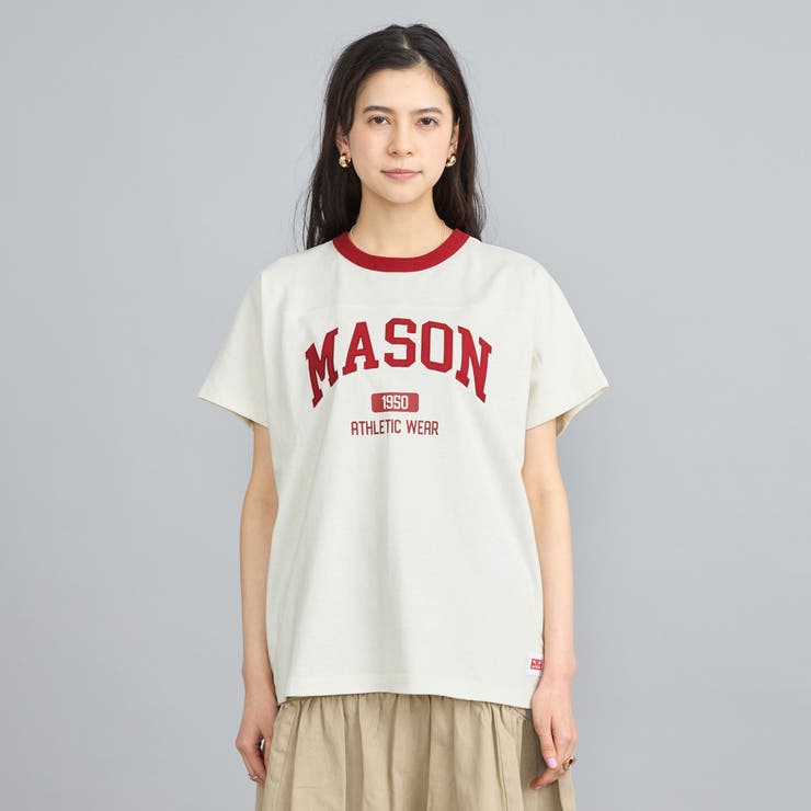 MASON（メイソン）別注フットボールロゴTシャツ[品番：COEW0005467]｜coen【women】（コーエン）のレディースファッション通販｜SHOPLIST（ショップリスト）