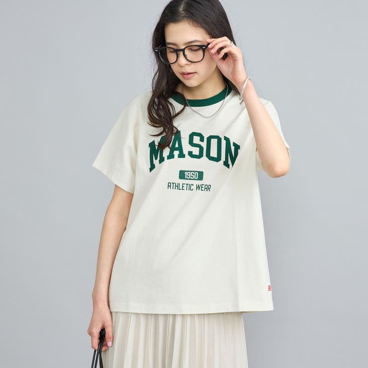 MASON（メイソン）別注フットボールロゴTシャツ[品番：COEW0005467]｜coen【women】（コーエン）のレディースファッション通販｜SHOPLIST（ショップリスト）