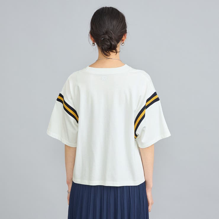 MASON（メイソン）別注クロップドフットボールTシャツ[品番  