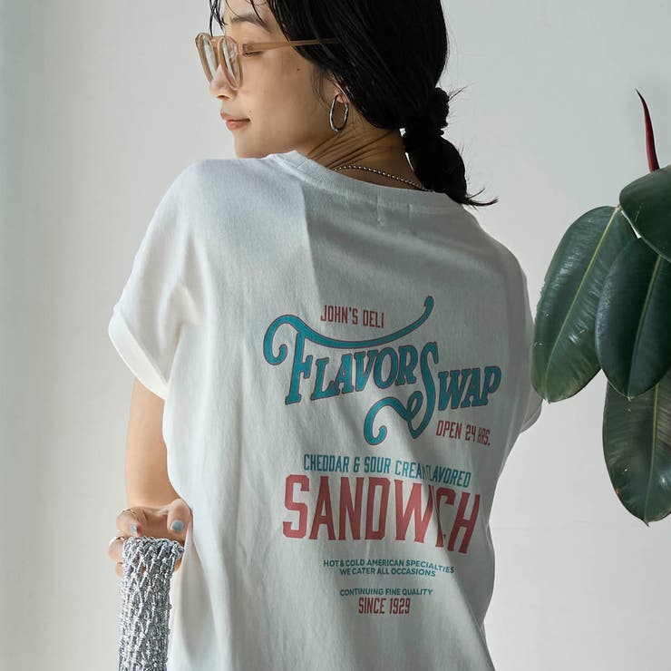 USAコットンサインペイントロゴTシャツ[品番：COEW0005760]｜coen 