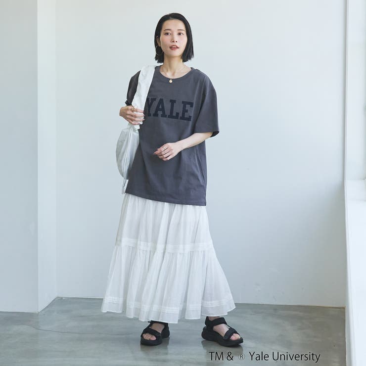 YALE別注ロゴプリントバック刺繍Tシャツ | coen【women】 | 詳細画像19 