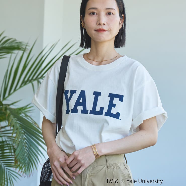 YALE別注ロゴプリントバック刺繍Tシャツ | coen【women】 | 詳細画像2 