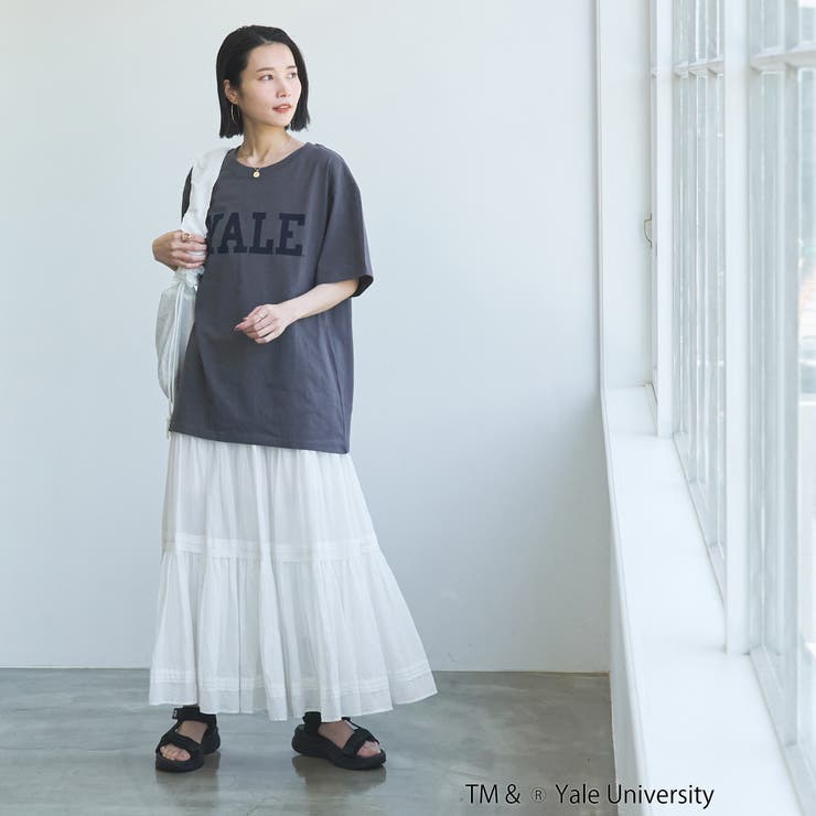 YALE別注ロゴプリントバック刺繍Tシャツ | coen【women】 | 詳細画像20 