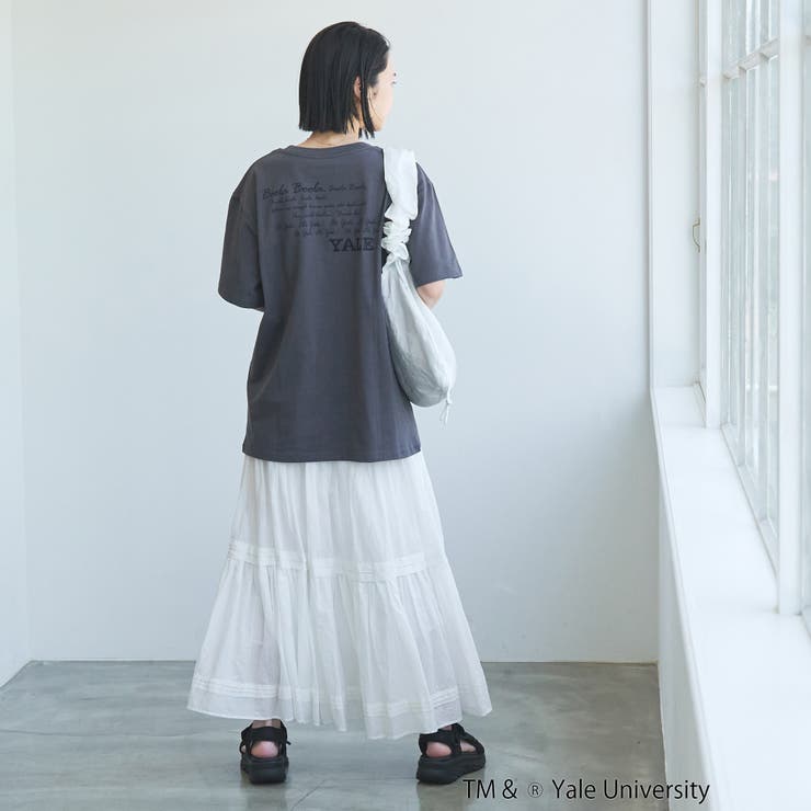YALE別注ロゴプリントバック刺繍Tシャツ | coen【women】 | 詳細画像21 