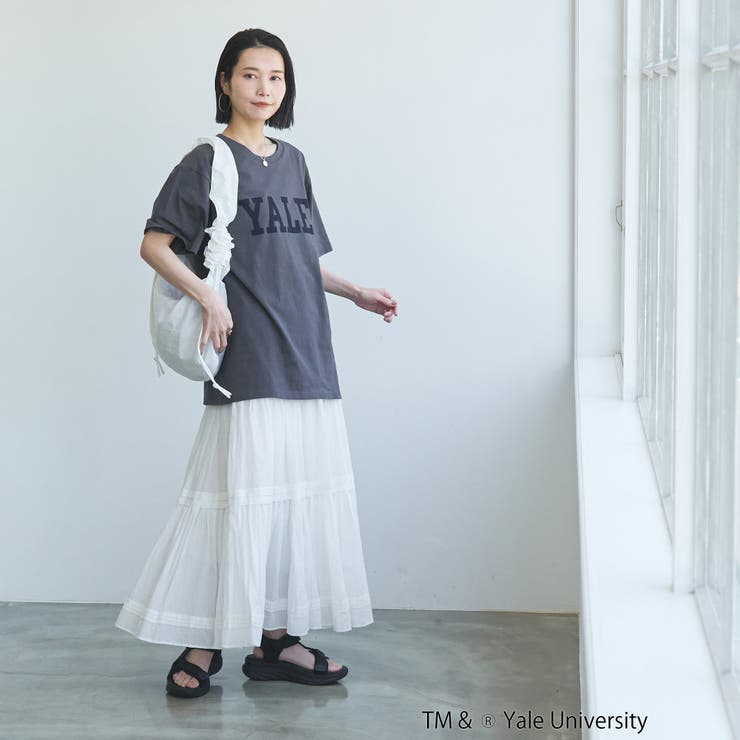 YALE別注ロゴプリントバック刺繍Tシャツ | coen【women】 | 詳細画像22 