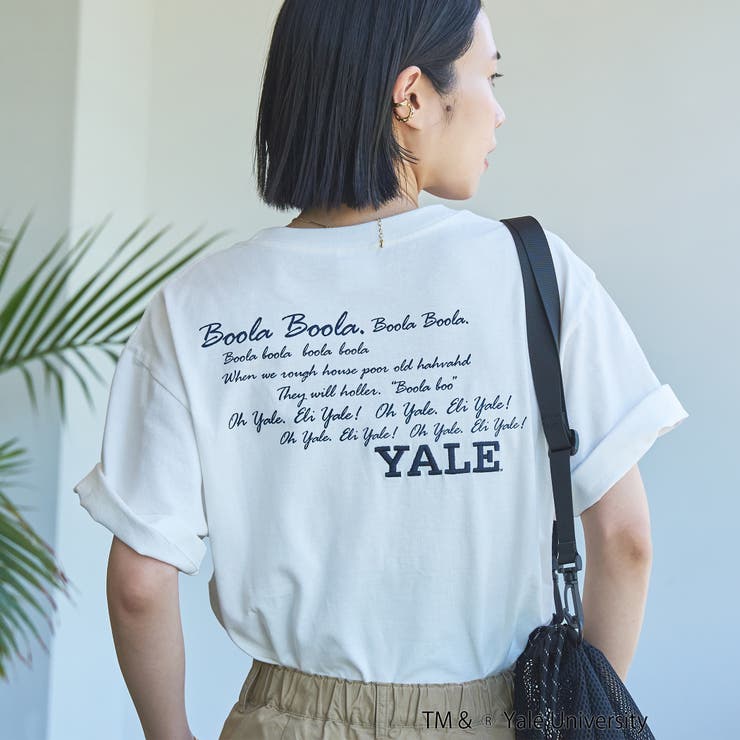 YALE別注ロゴプリントバック刺繍Tシャツ | coen【women】 | 詳細画像3 
