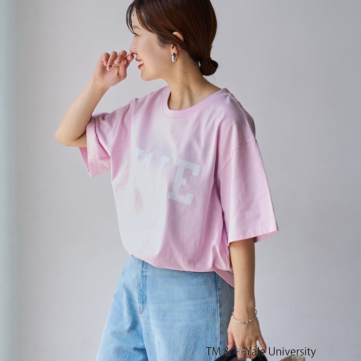 YALE別注ロゴプリントバック刺繍Tシャツ | coen【women】 | 詳細画像37 