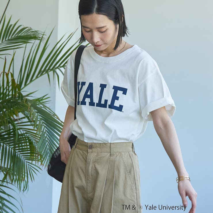 YALE別注ロゴプリントバック刺繍Tシャツ | coen【women】 | 詳細画像4 