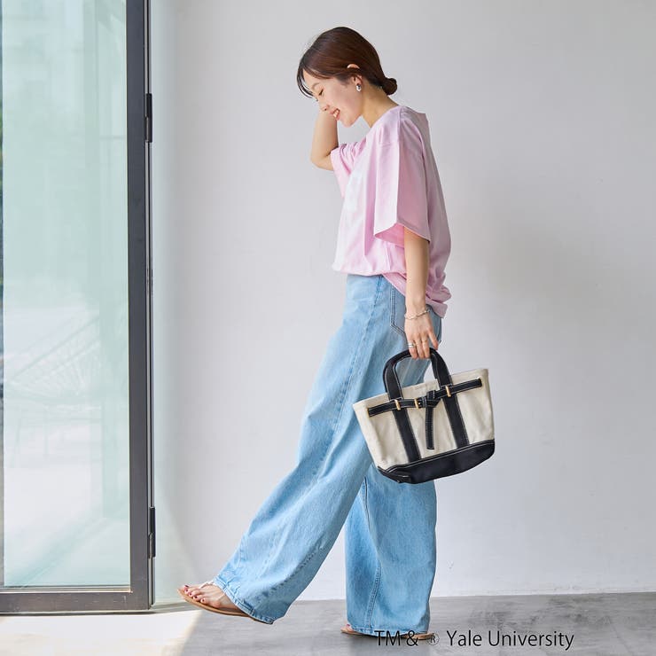 YALE別注ロゴプリントバック刺繍Tシャツ | coen【women】 | 詳細画像42 