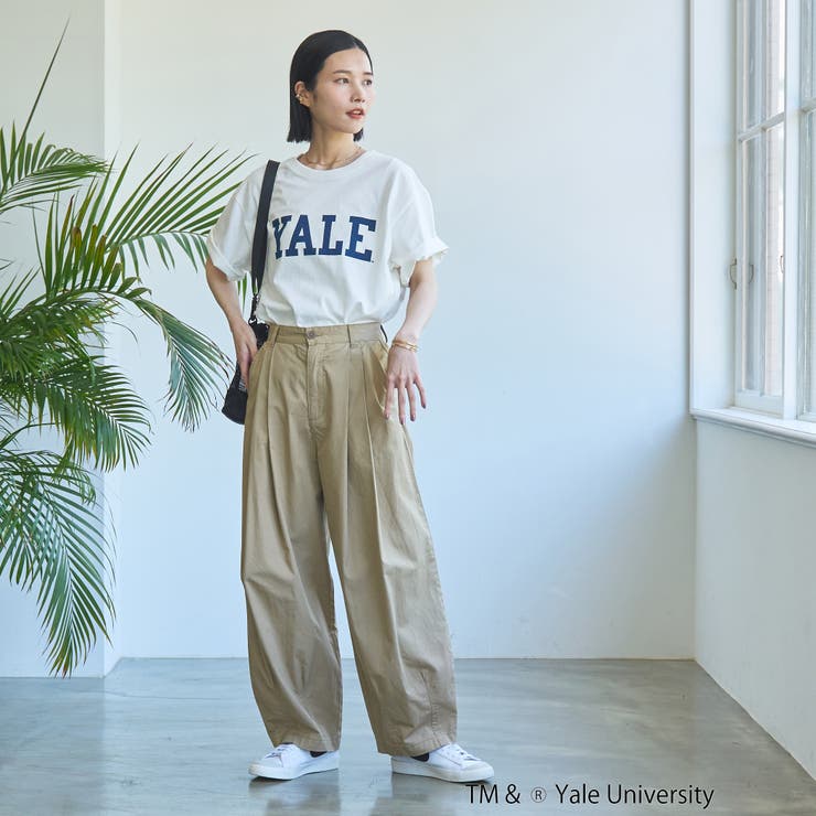 YALE別注ロゴプリントバック刺繍Tシャツ | coen【women】 | 詳細画像6 