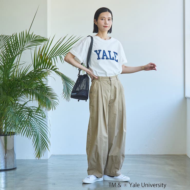YALE別注ロゴプリントバック刺繍Tシャツ | coen【women】 | 詳細画像7 