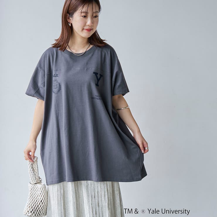YALE別注ロゴプリントビッグフットボールTシャツ | coen【women】 | 詳細画像17 