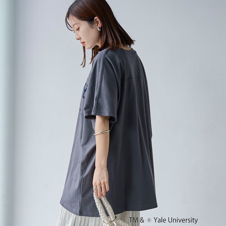 YALE別注ロゴプリントビッグフットボールTシャツ | coen【women】 | 詳細画像18 