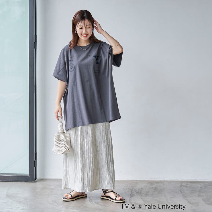 YALE別注ロゴプリントビッグフットボールTシャツ | coen【women】 | 詳細画像21 