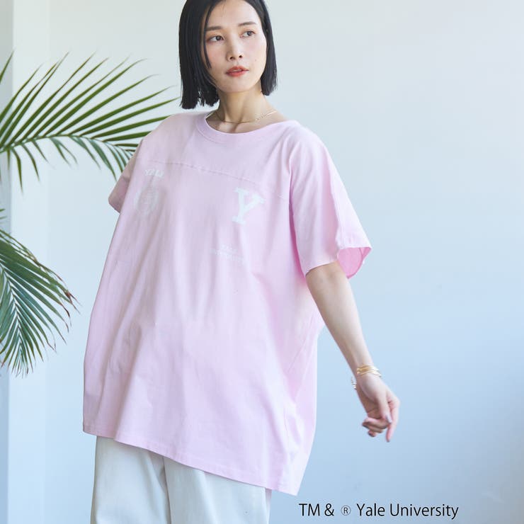 YALE別注ロゴプリントビッグフットボールTシャツ | coen【women】 | 詳細画像23 