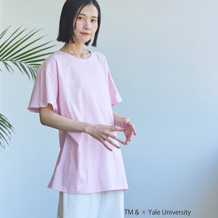 YALE別注ロゴプリントビッグフットボールTシャツ | coen【women】 | 詳細画像24 