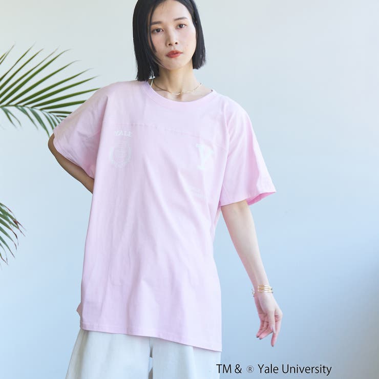 YALE別注ロゴプリントビッグフットボールTシャツ | coen【women】 | 詳細画像25 