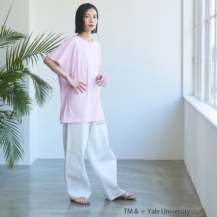 YALE別注ロゴプリントビッグフットボールTシャツ | coen【women】 | 詳細画像29 