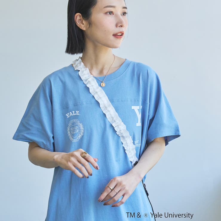 YALE別注ロゴプリントビッグフットボールTシャツ | coen【women】 | 詳細画像35 