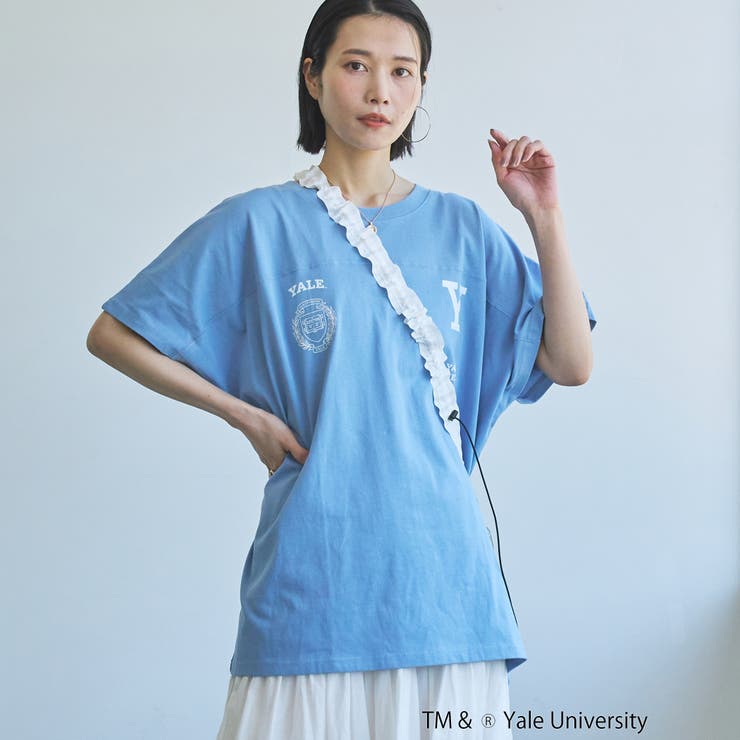 YALE別注ロゴプリントビッグフットボールTシャツ | coen【women】 | 詳細画像36 