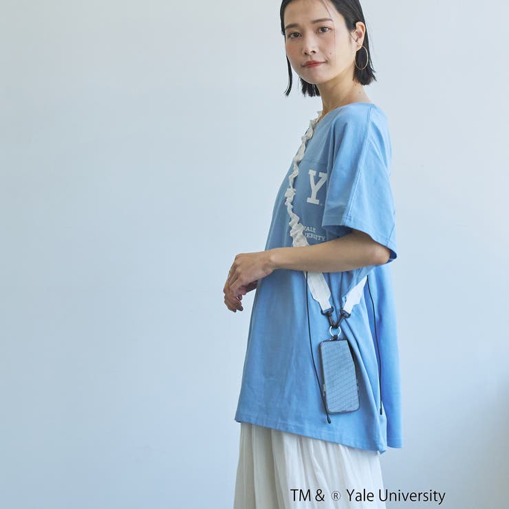 YALE別注ロゴプリントビッグフットボールTシャツ | coen【women】 | 詳細画像37 