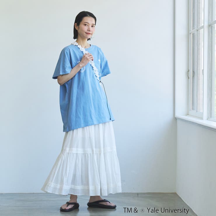 YALE別注ロゴプリントビッグフットボールTシャツ | coen【women】 | 詳細画像40 