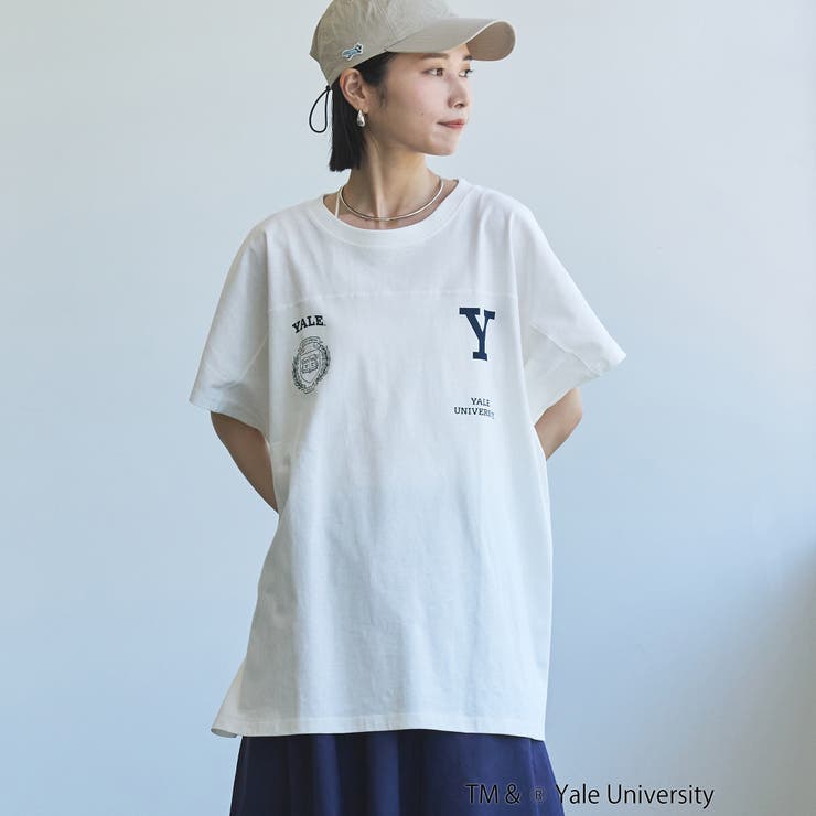 YALE別注ロゴプリントビッグフットボールTシャツ | coen【women】 | 詳細画像5 
