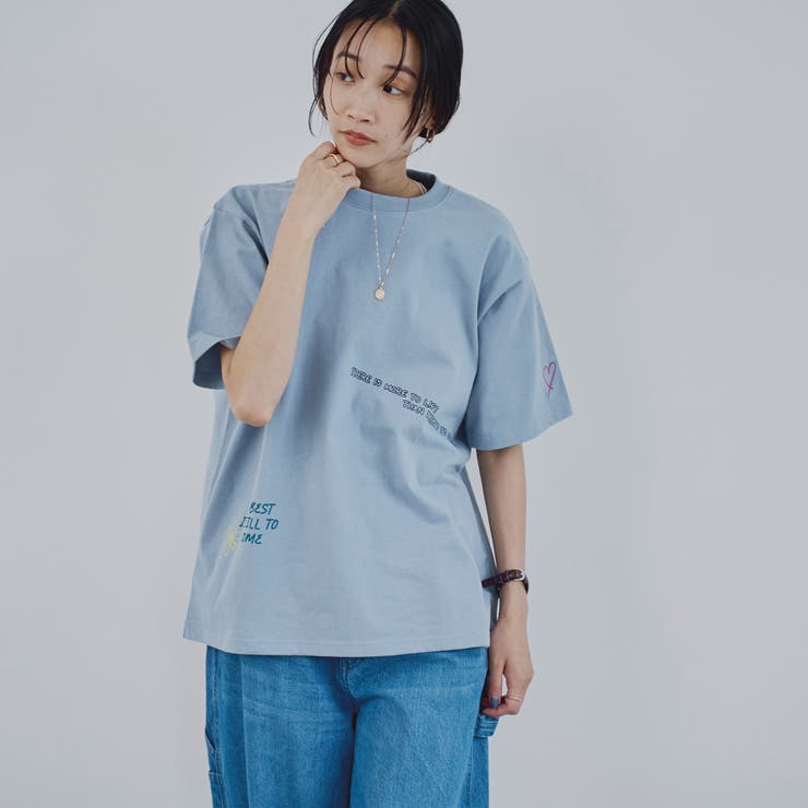 天竺ミックスロゴＴシャツ | coen【women】 | 詳細画像2 