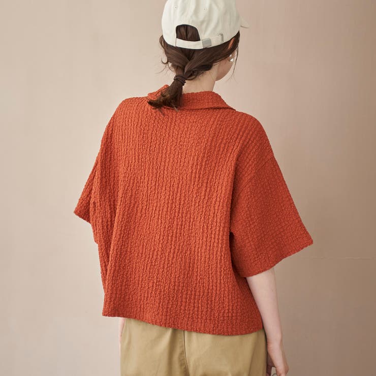 ポコポコハーフスリーブシャツ | coen【women】 | 詳細画像15 