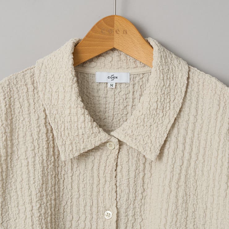 ポコポコハーフスリーブシャツ | coen【women】 | 詳細画像26 